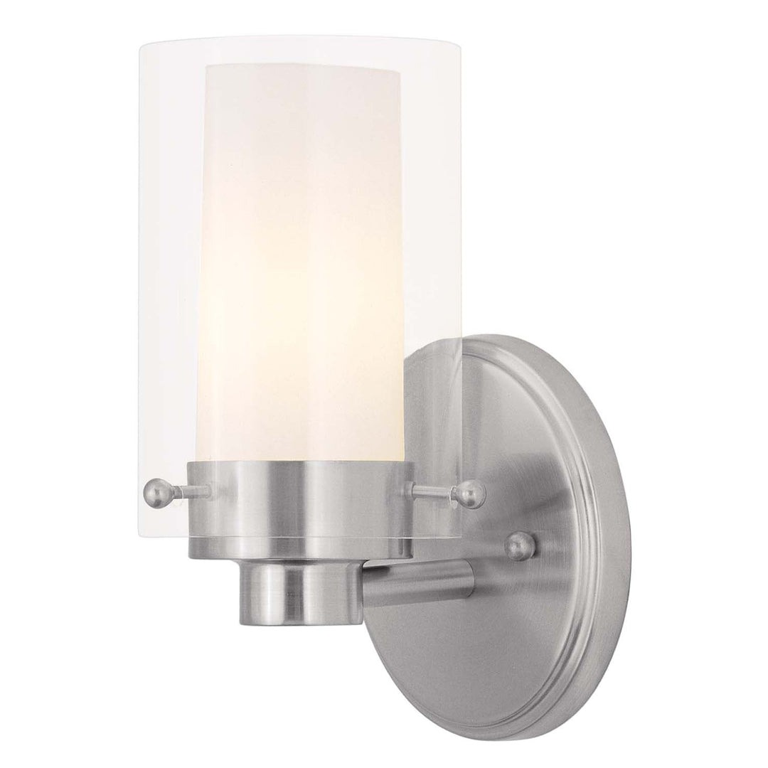 Livex Manhattan 1541-91 Wall Sconce Light - Brushed Nickel