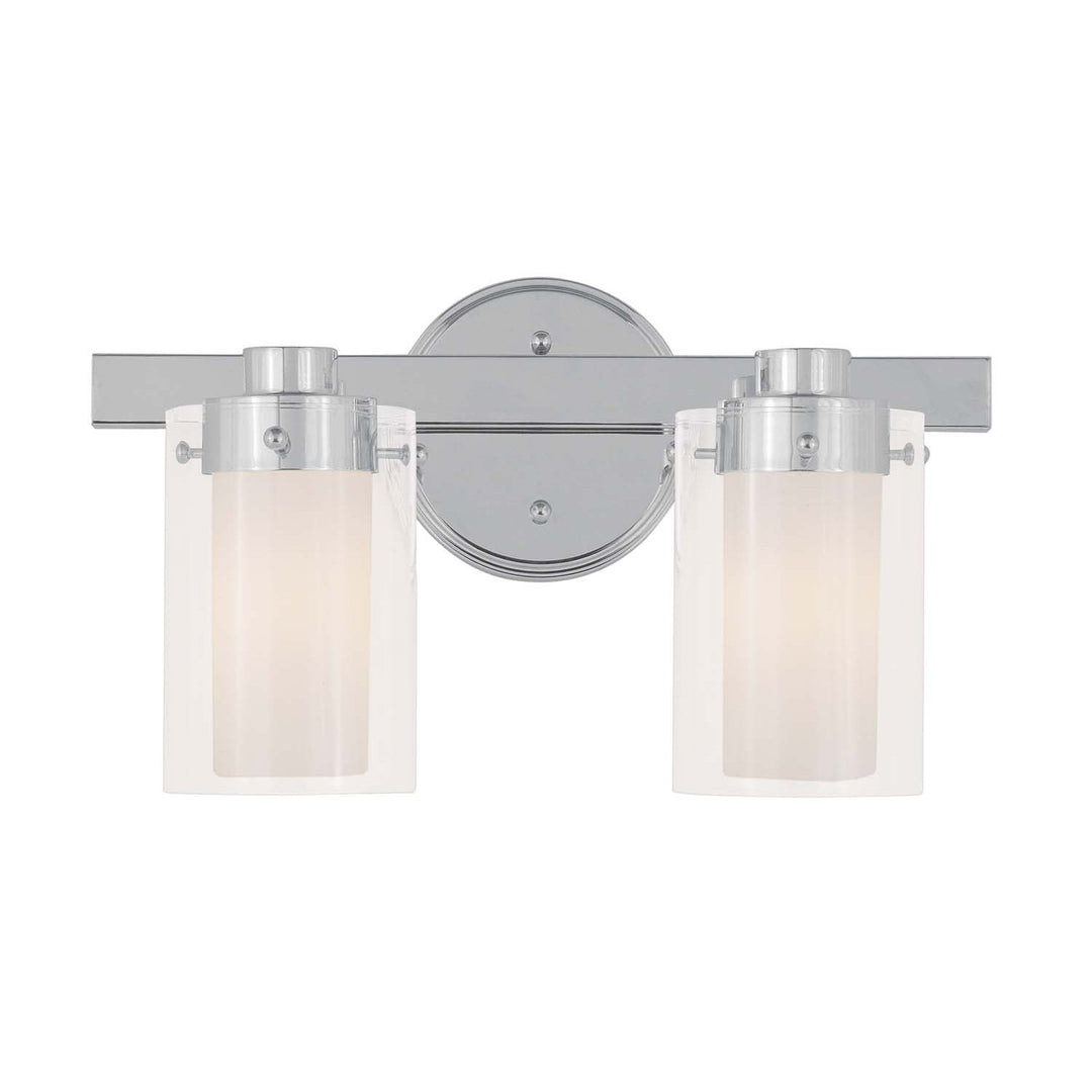 Livex Manhattan 1542-05 Bath Vanity Light 15 in. wide - Polished Chrome