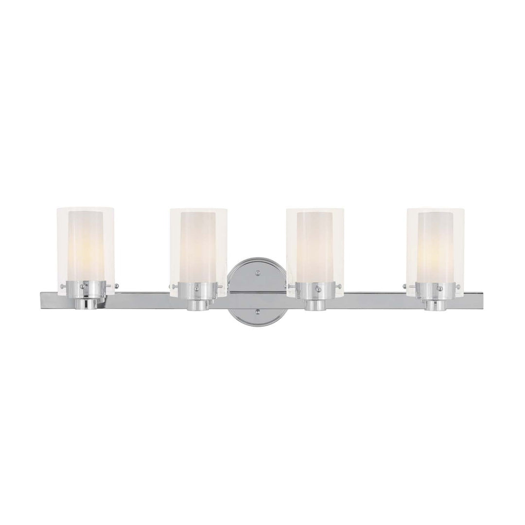 Livex Manhattan 1544-05 Bath Vanity Light 32 in. wide - Polished Chrome