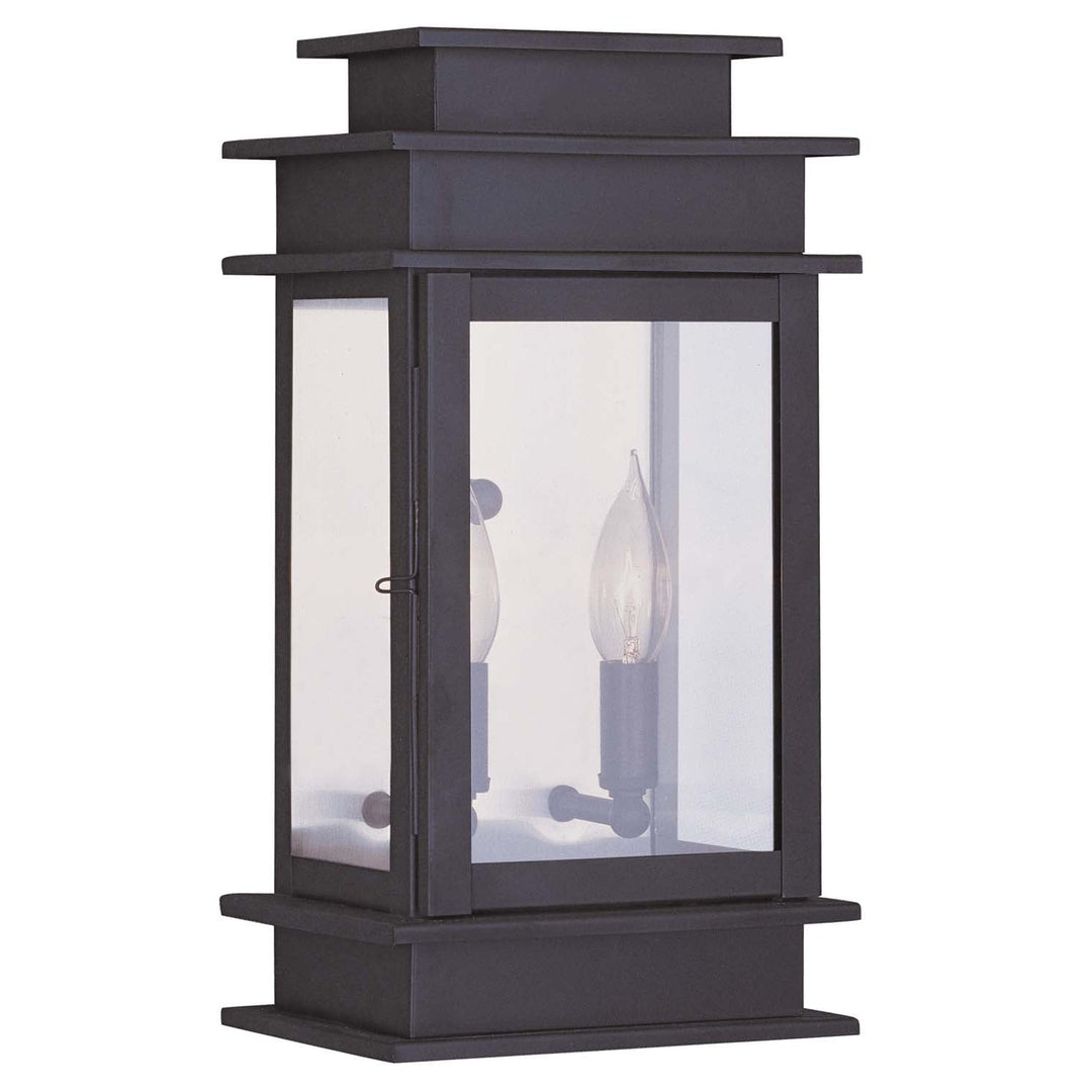 Livex Lighting 2014-07  Princeton Outdoor Bronze W/ Polished Chrome Stainless Steel