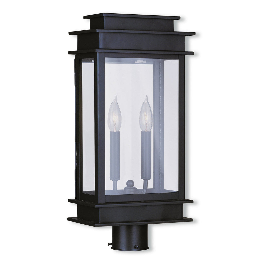 Livex Lighting 2017-07  Princeton Outdoor Bronze W/ Polished Chrome Stainless Steel
