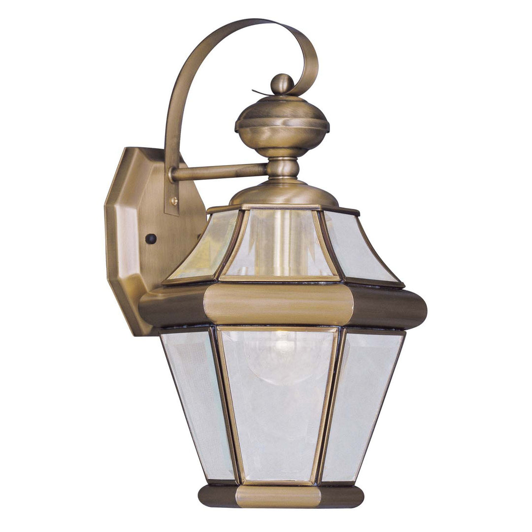 Livex Lighting 2161-01  Georgetown Outdoor Antique Brass
