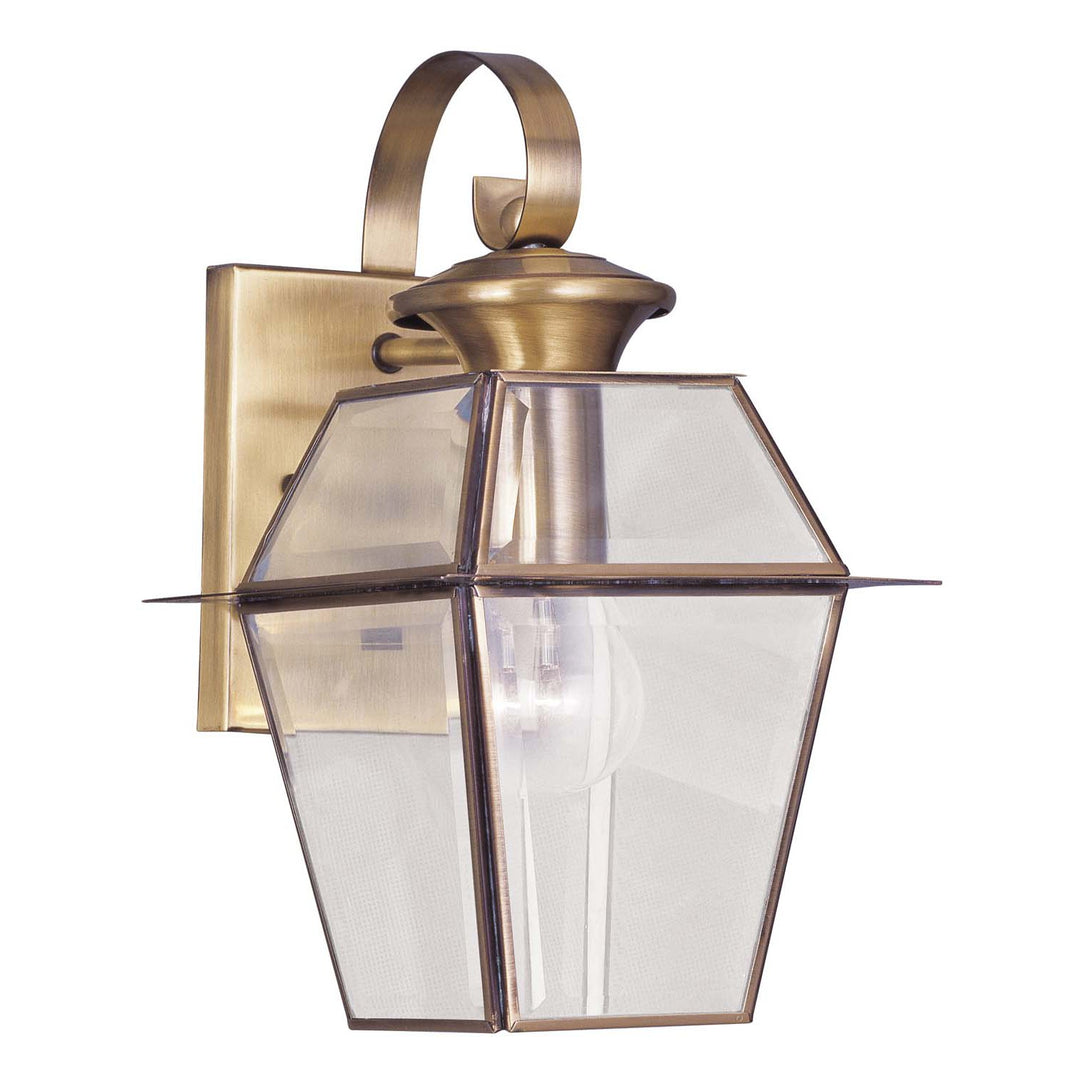 Livex Lighting 2181-01  Westover Outdoor Antique Brass