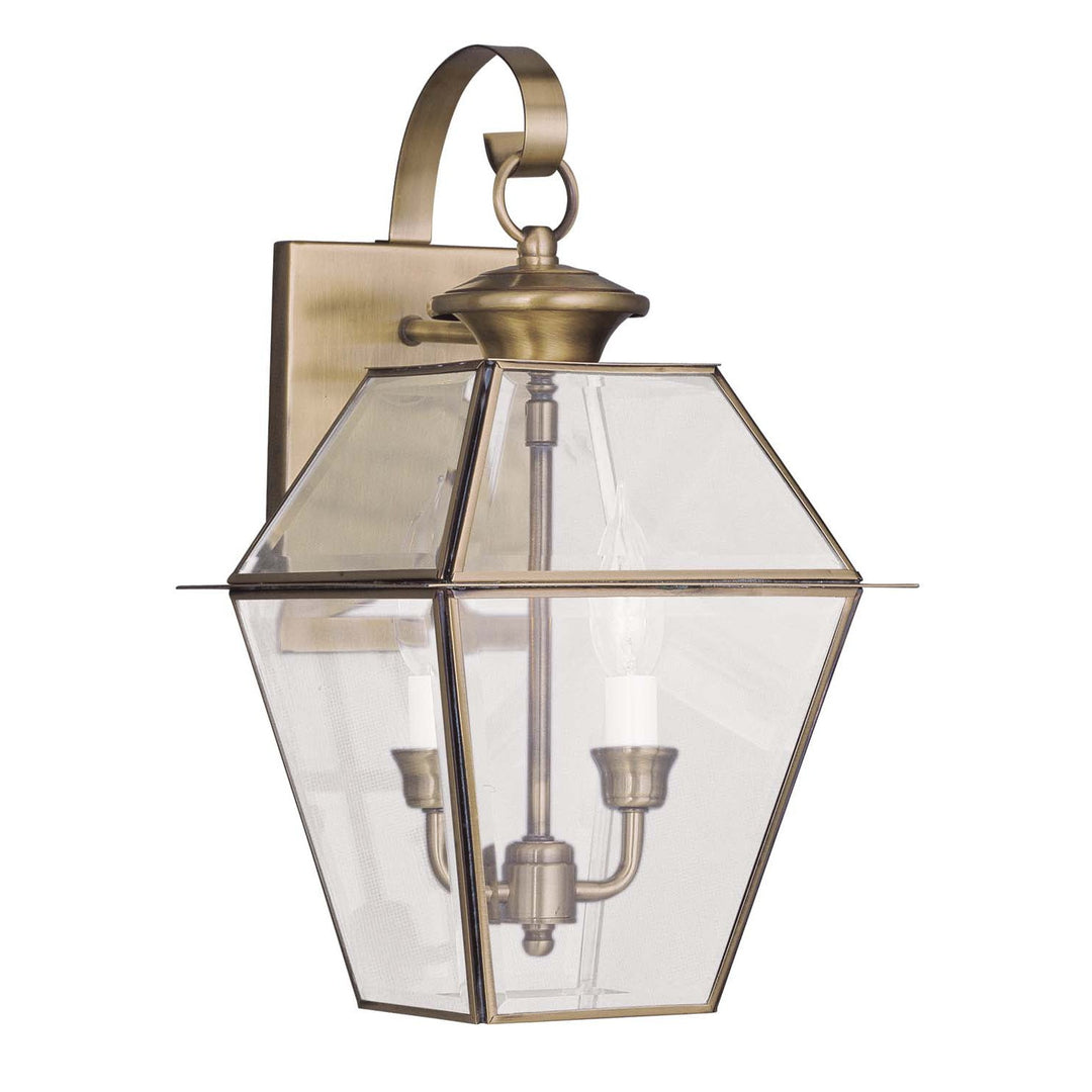 Livex Lighting 2281-01  Westover Outdoor Antique Brass