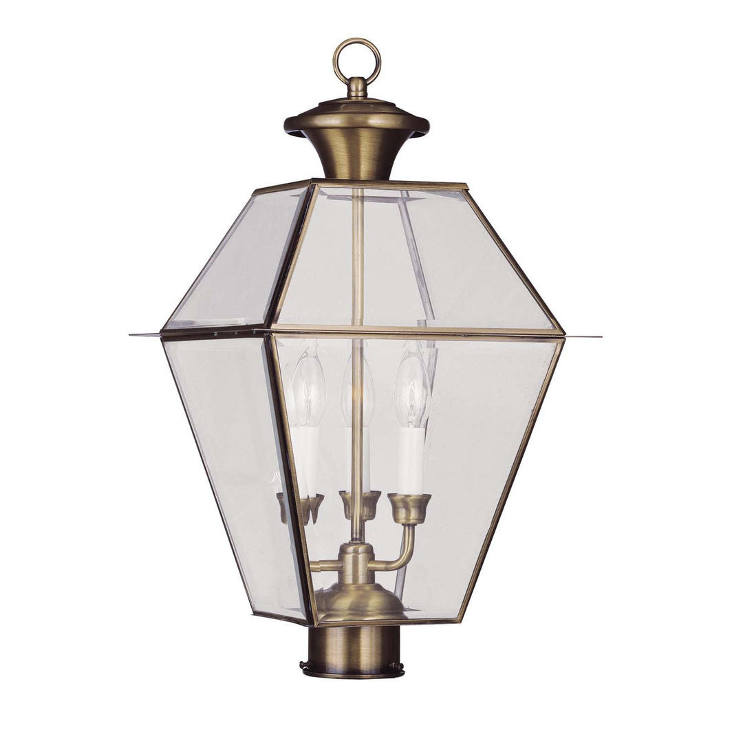 Livex Lighting 2384-01  Westover Outdoor Antique Brass