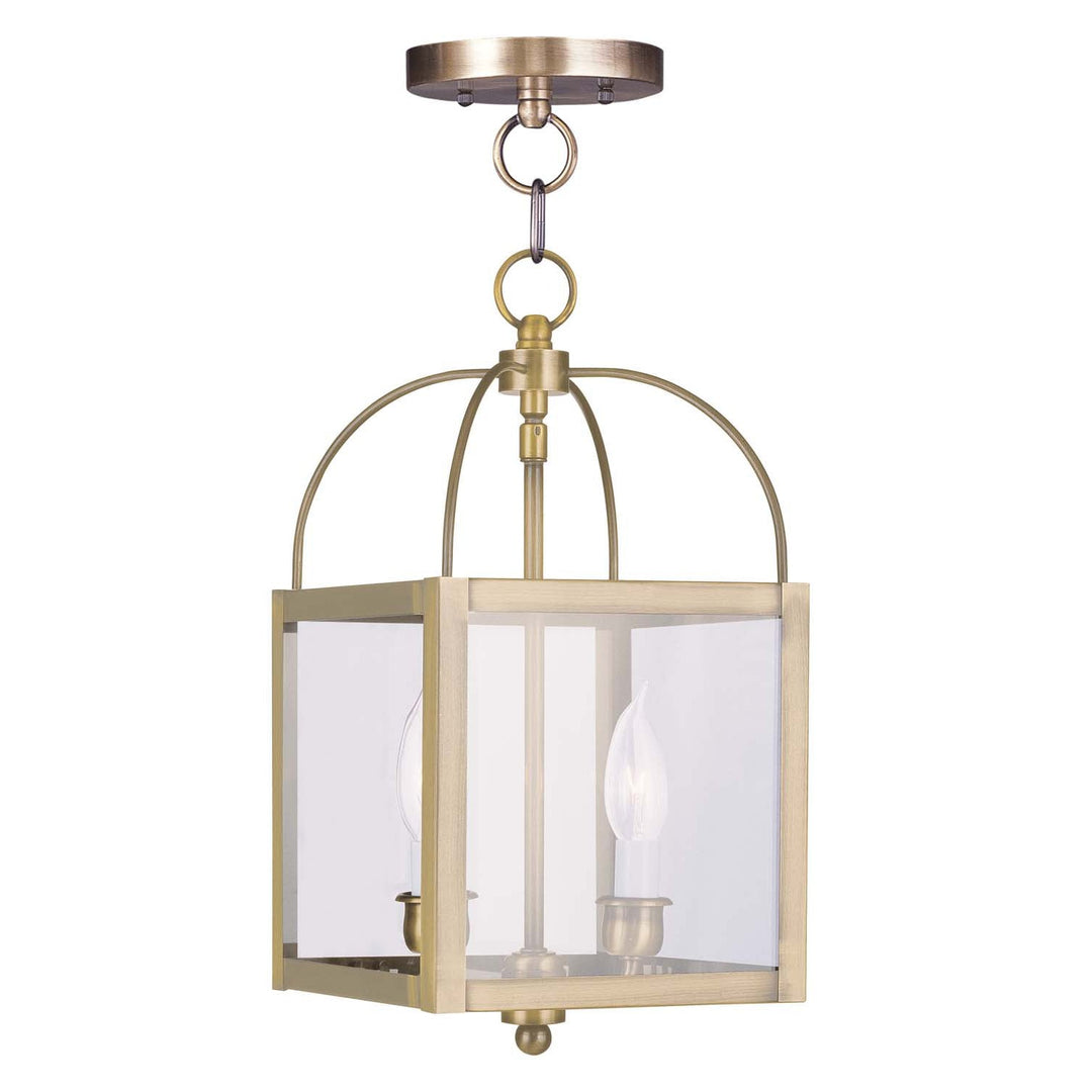 Livex Milford 4041-01 Pendant Light - Antique Brass
