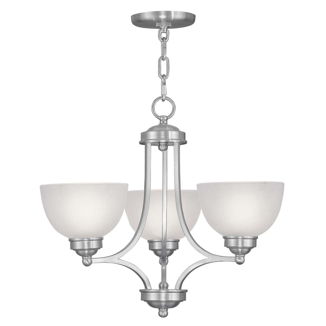 Livex Somerset 4213-91 Chandelier Light - Brushed Nickel