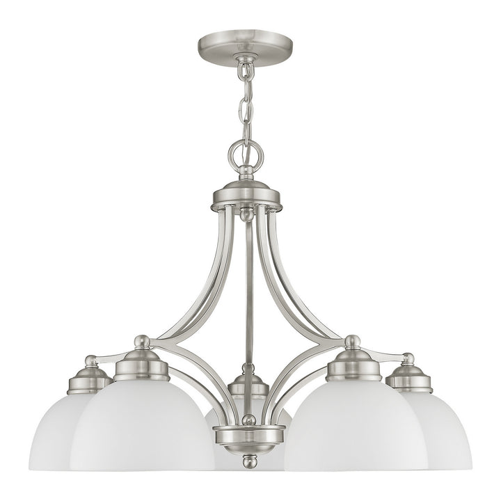 Livex Somerset 4225-91 Chandelier Light - Brushed Nickel