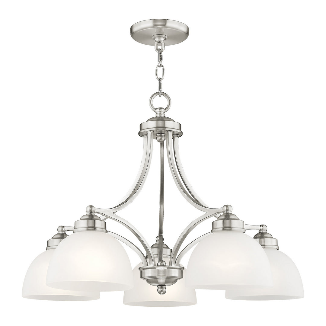 Livex Somerset 4225-91 Chandelier Light - Brushed Nickel