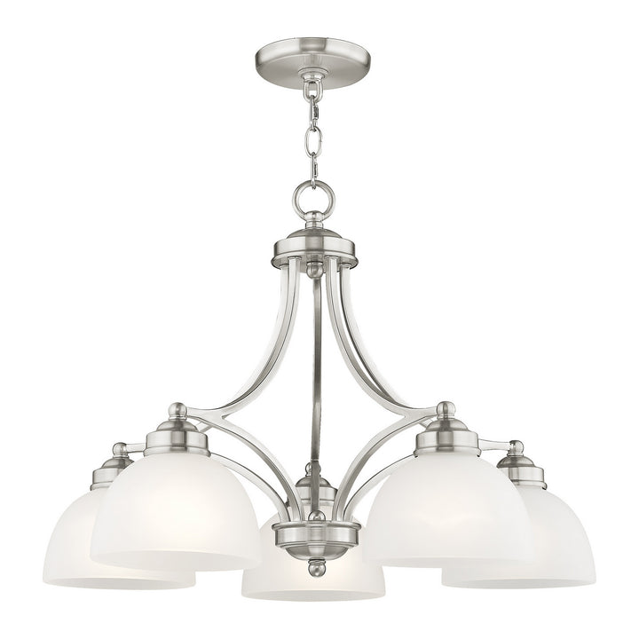 Livex Somerset 4225-91 Chandelier Light - Brushed Nickel