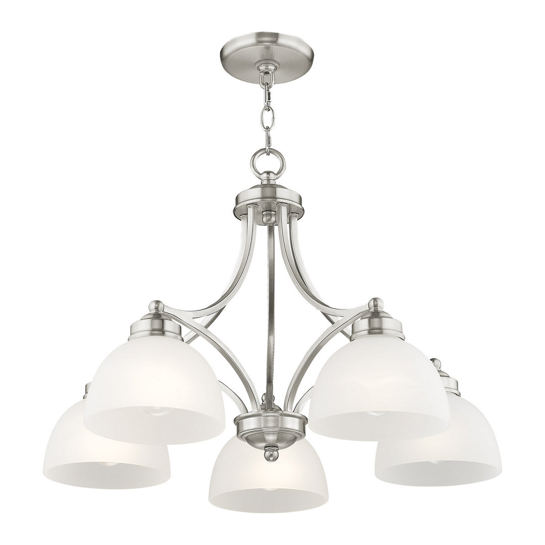 Livex Somerset 4225-91 Chandelier Light - Brushed Nickel
