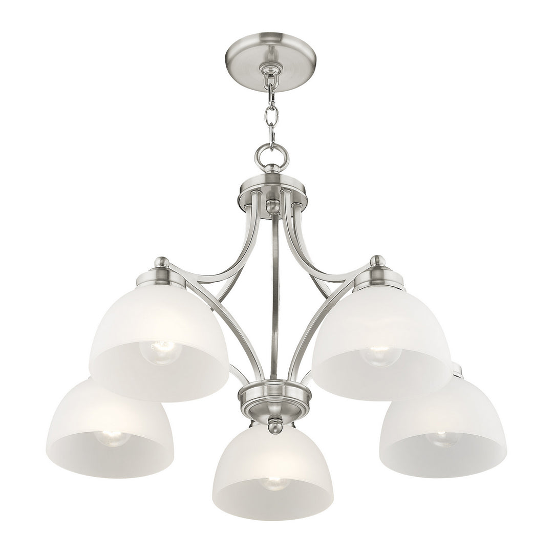 Livex Somerset 4225-91 Chandelier Light - Brushed Nickel