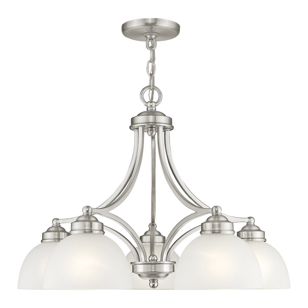 Livex Somerset 4225-91 Chandelier Light - Brushed Nickel