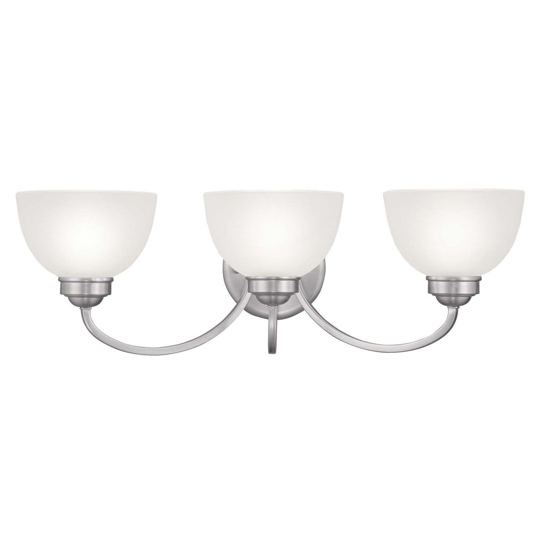 Livex Somerset 4233-91 Bath Vanity Light 25 in. wide - Brushed Nickel