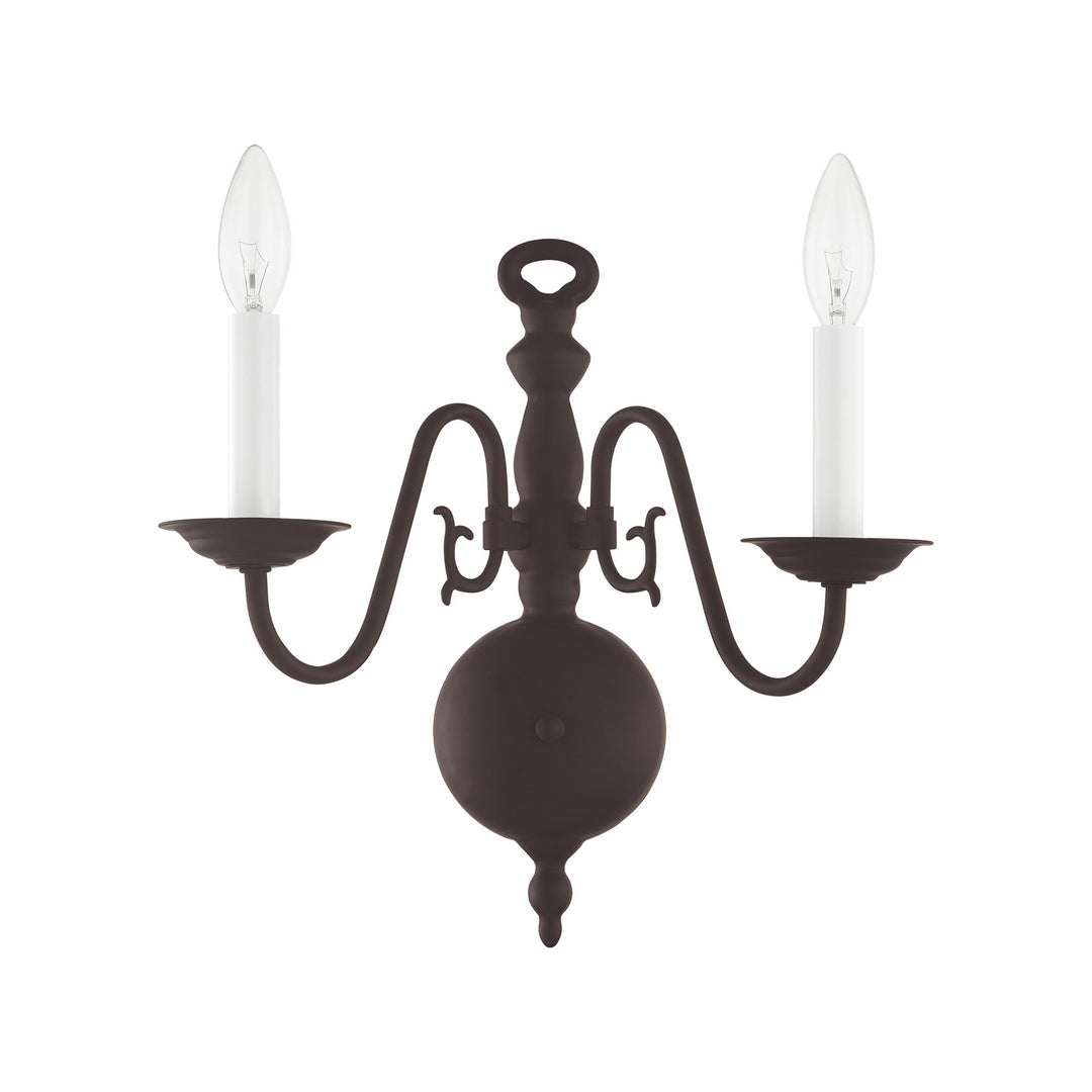 Livex Williamsburgh 5002-07 Wall Sconce Light - Bronze