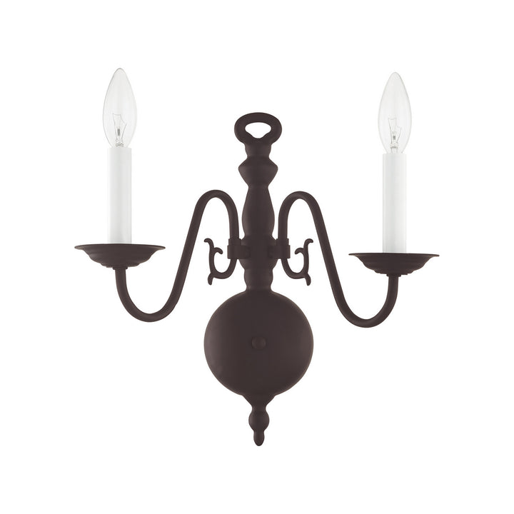 Livex Williamsburgh 5002-07 Wall Sconce Light - Bronze