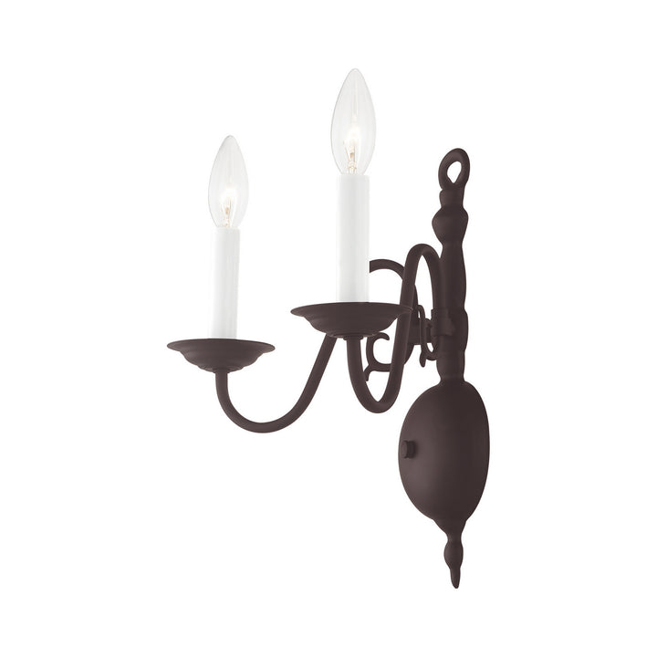 Livex Williamsburgh 5002-07 Wall Sconce Light - Bronze