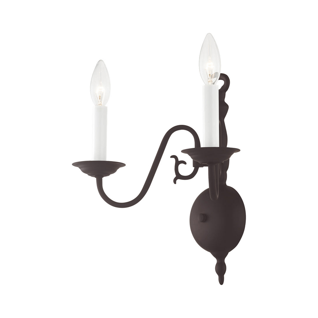 Livex Williamsburgh 5002-07 Wall Sconce Light - Bronze