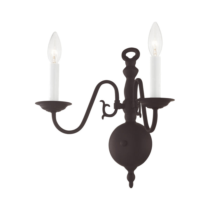 Livex Williamsburgh 5002-07 Wall Sconce Light - Bronze