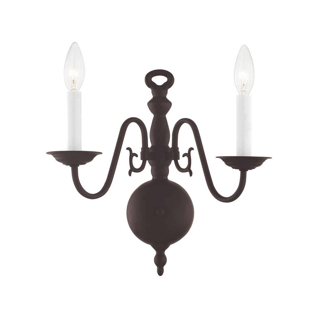 Livex Williamsburgh 5002-07 Wall Sconce Light - Bronze