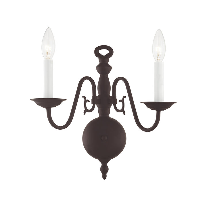 Livex Williamsburgh 5002-07 Wall Sconce Light - Bronze