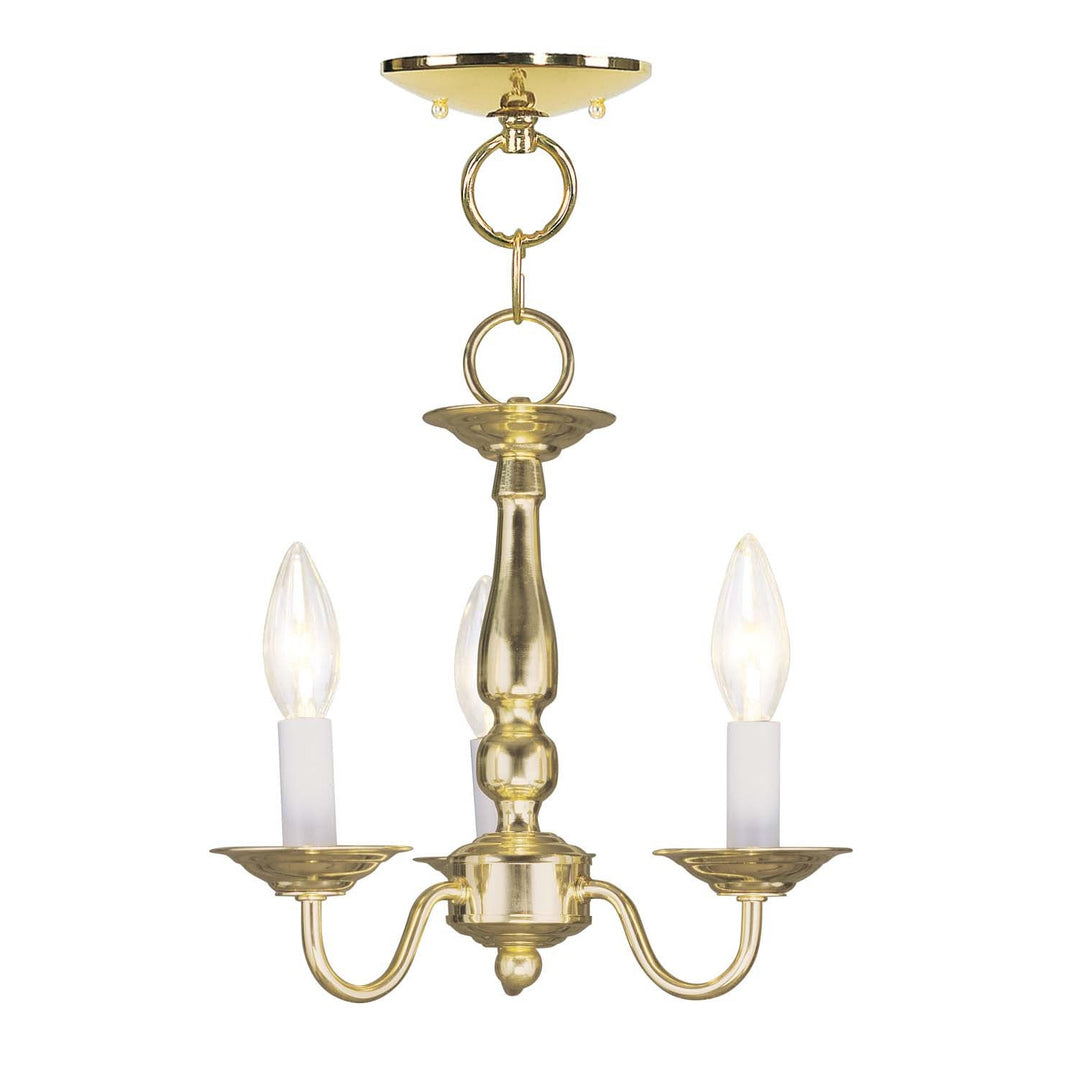 Livex Williamsburgh 5009-02 Chandelier Light - Polished Brass