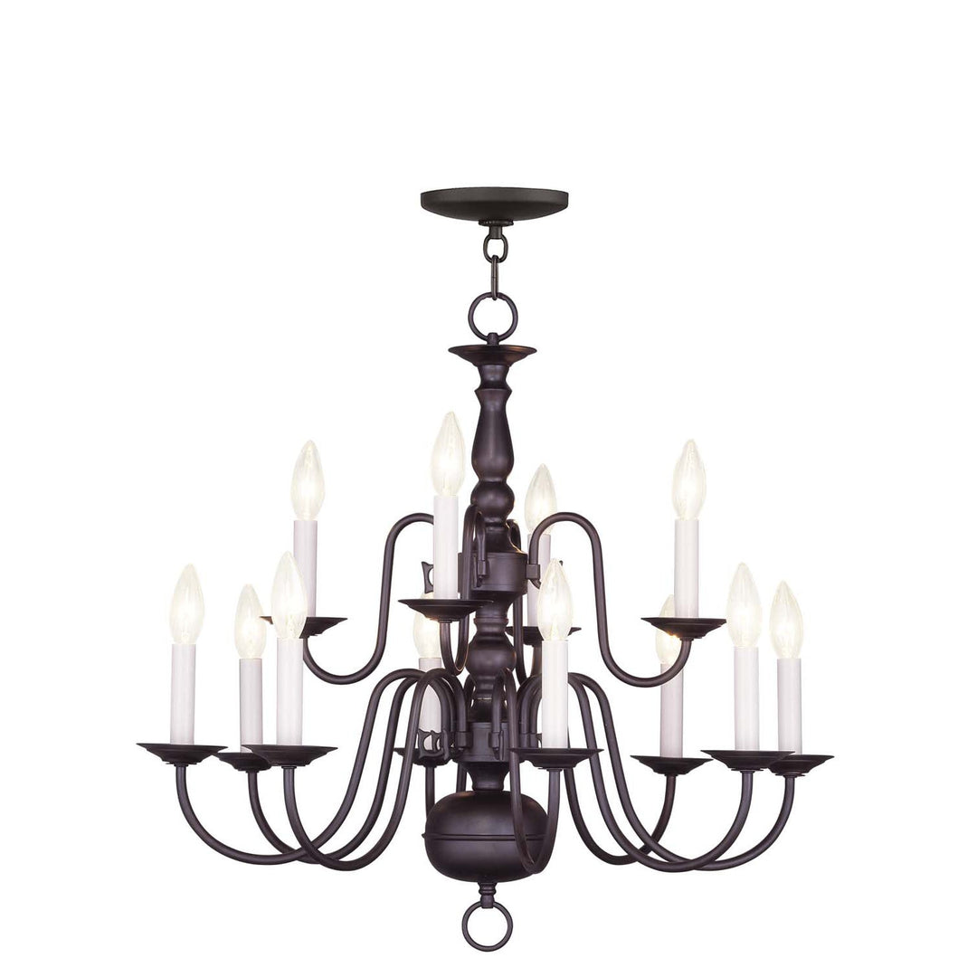 Livex Williamsburgh 5012-07 Chandelier Light - Bronze