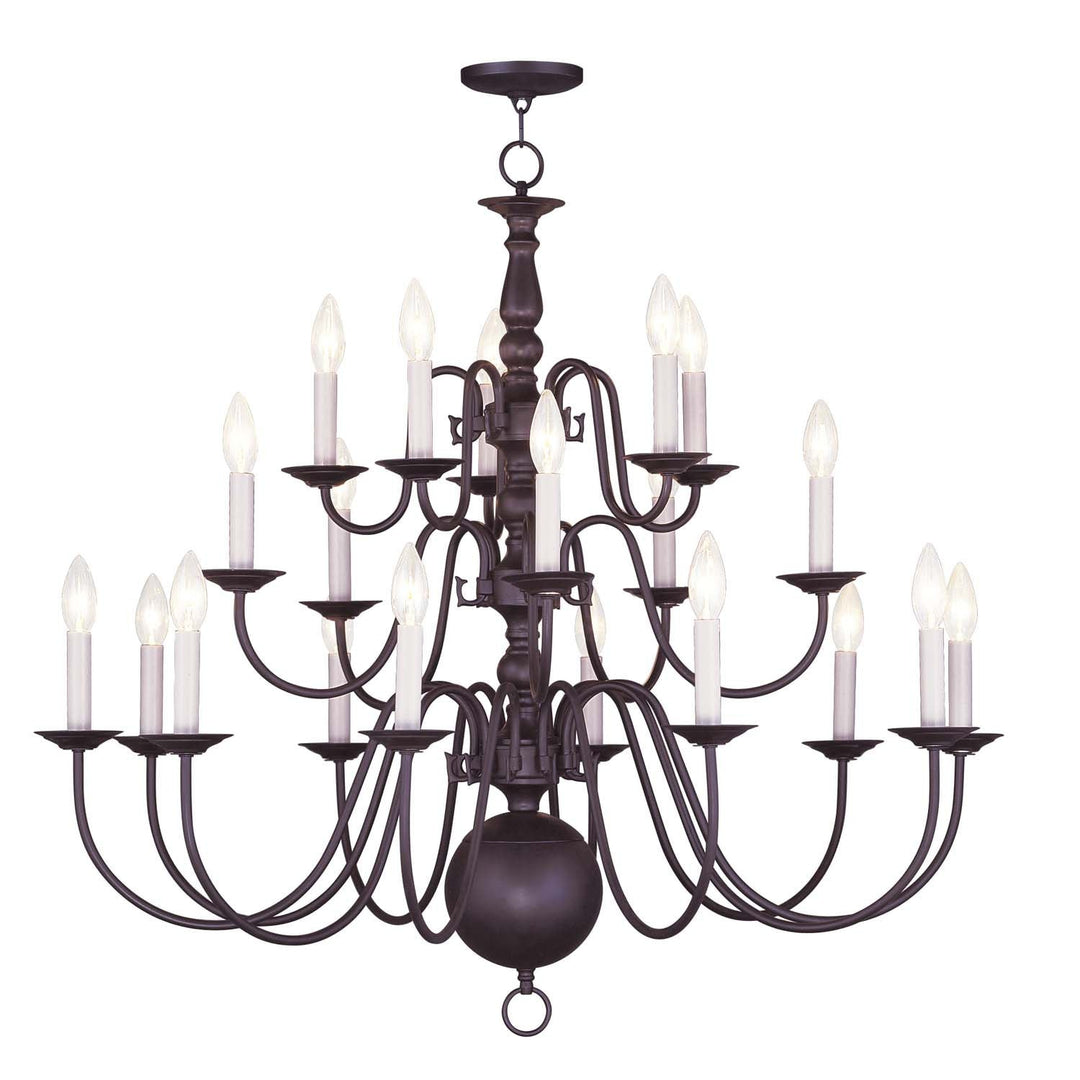 Livex Williamsburgh 5019-07 Chandelier Light - Bronze