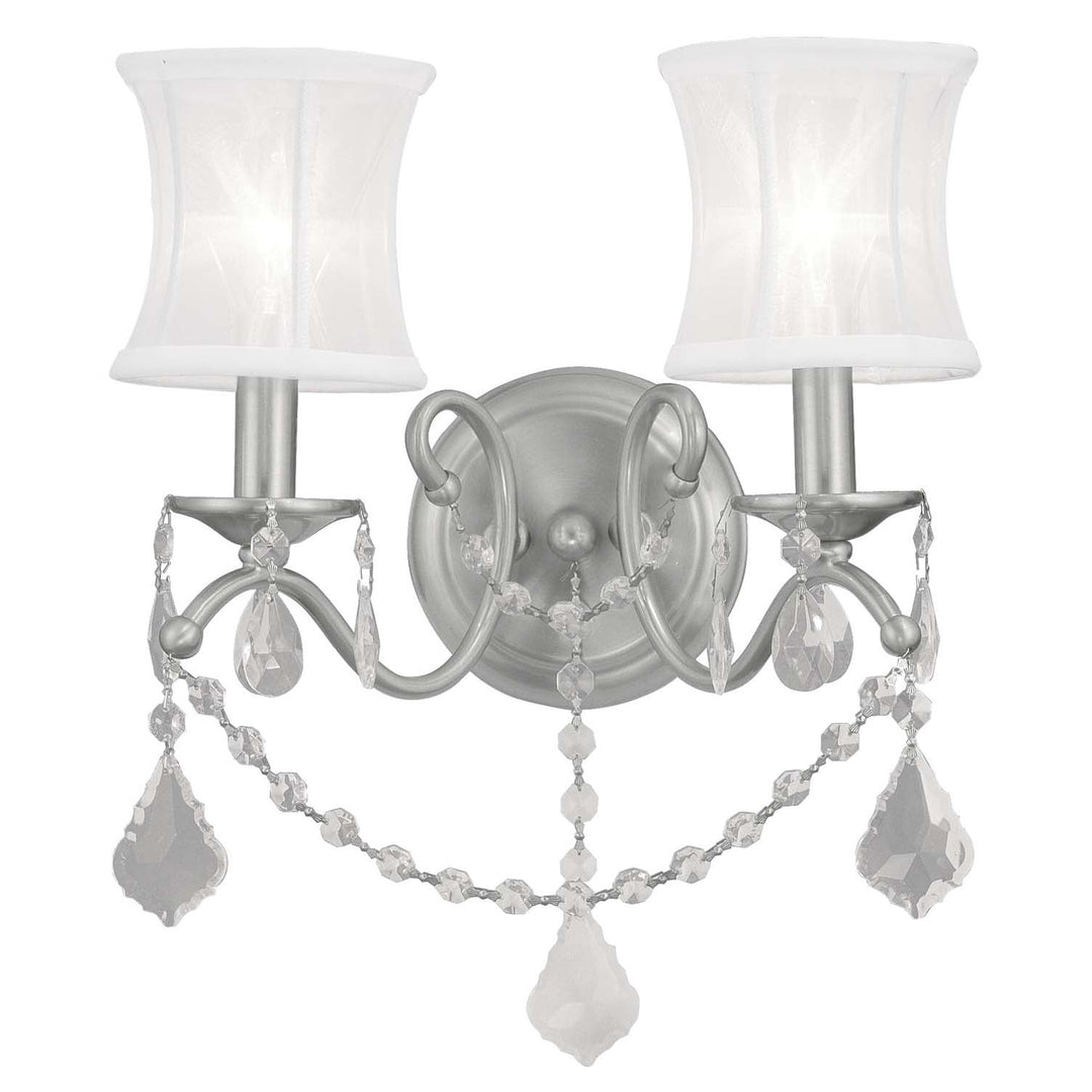 Livex Newcastle 6302-91 Wall Sconce Light - Brushed Nickel