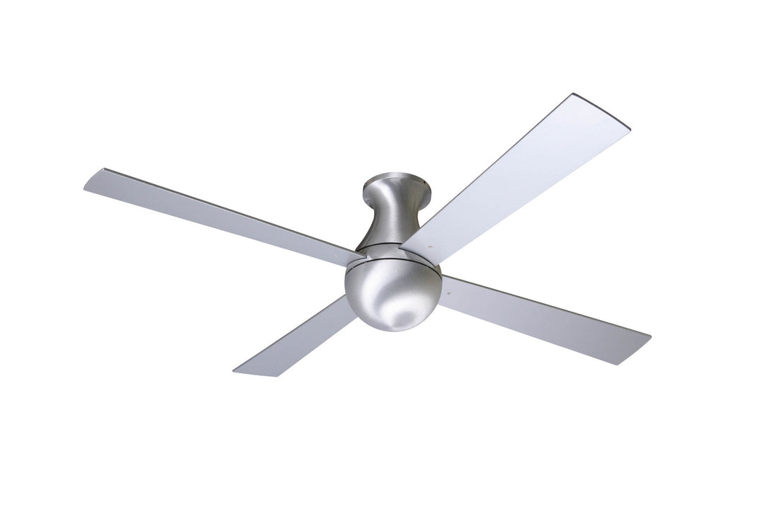 Modern Fan Company Ball Flush BAL-FM-BA-42-AL-NL-001 Ceiling Fan 42 - Brushed Aluminum, Aluminum/