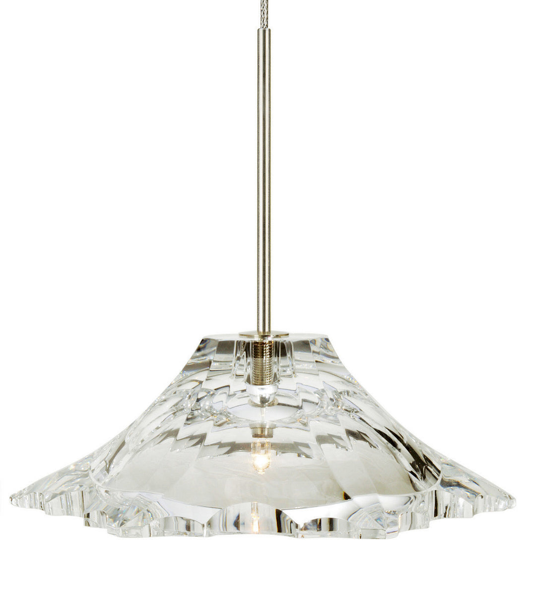 Stone Lighting PD038CRPNX2J Peak One Light Pendant  Polished Nickel