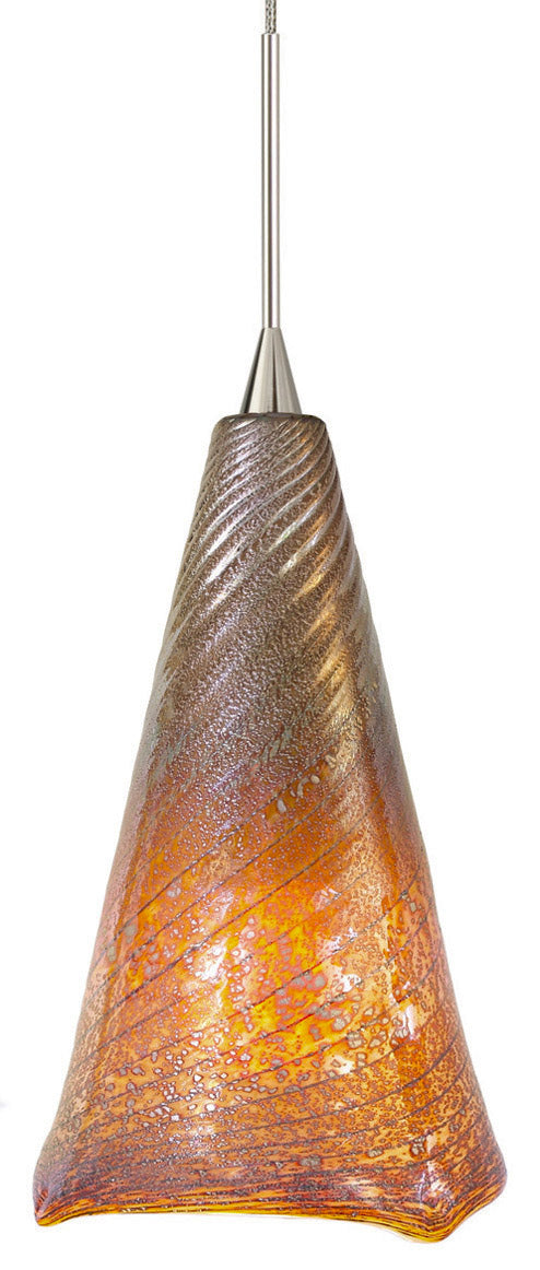 Stone Lighting PD166LVPNX3J Swirl One Light Pendant  Polished Nickel