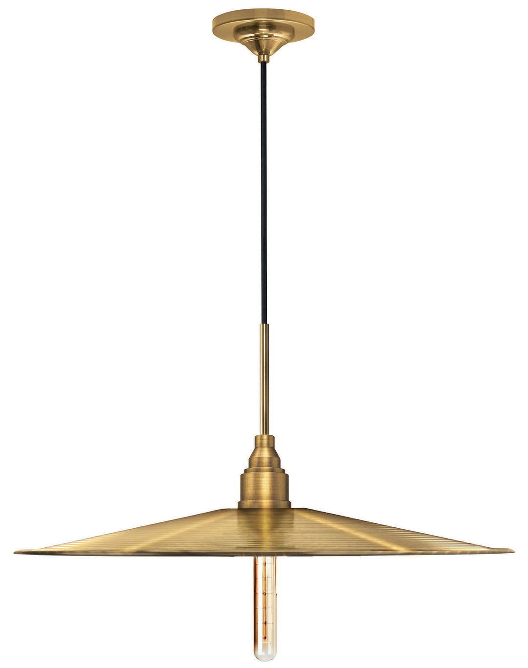 Stone Lighting PD421BBRT4CBLM Doppio One Light Pendant  Brushed Brass