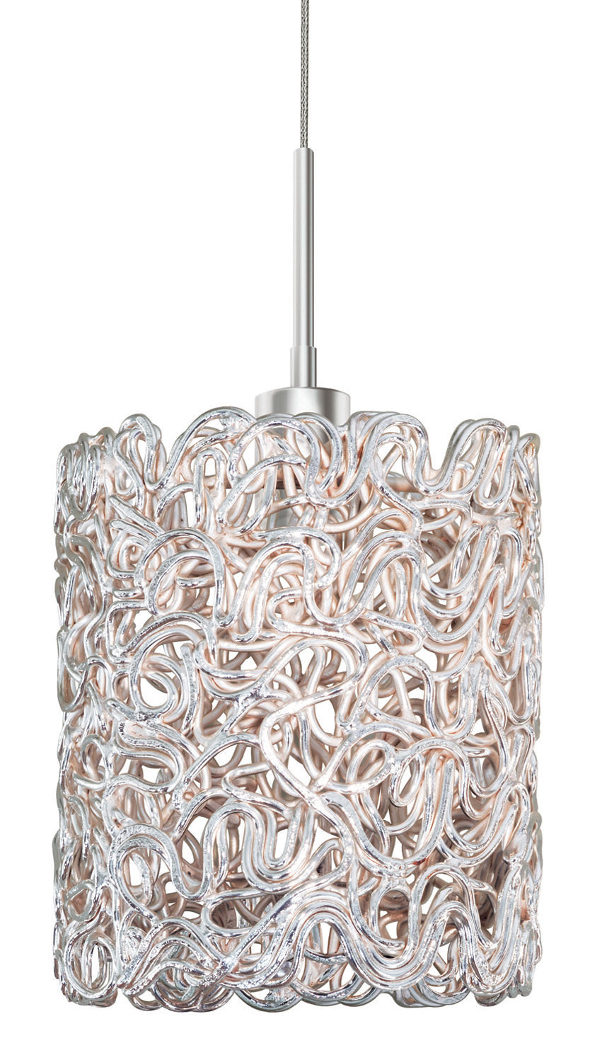 Stone Lighting PD531SISNL2M Spaga One Light Pendant  Satin Nickel