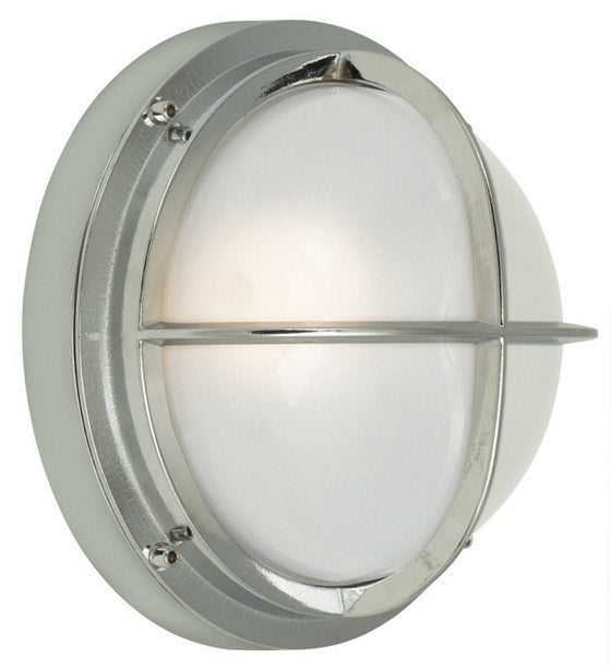 Stone Lighting WO853CHMB7 Bari One Light Outdoor Wall Mount  Chrome
