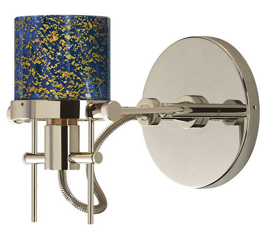 Stone Lighting WSF203BUPNM5 Focus One Light Wall Sconce  Polished Nickel