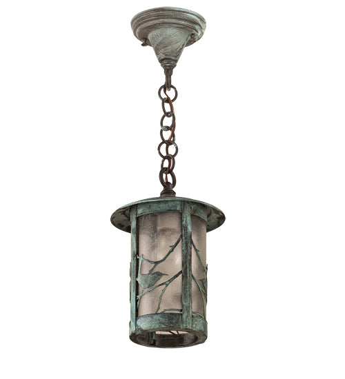 Meyda Tiffany Lighting 37385 Fulton One Light Mini Pendant Outdoor Verde