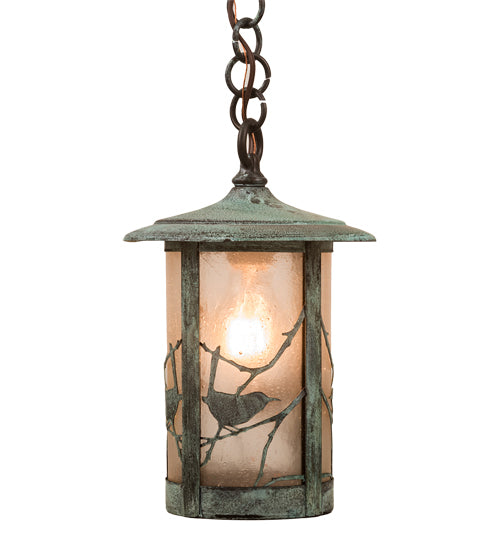 Meyda Tiffany Lighting 37385 Fulton One Light Mini Pendant Outdoor Verde