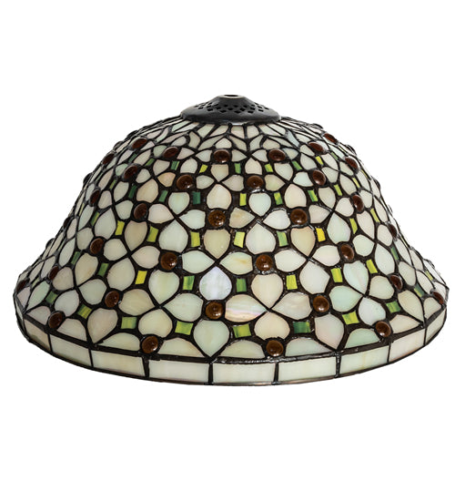 Meyda Tiffany Lighting 37423 Diamond & Jewel Shade Lamp Shade Bronze / Dark