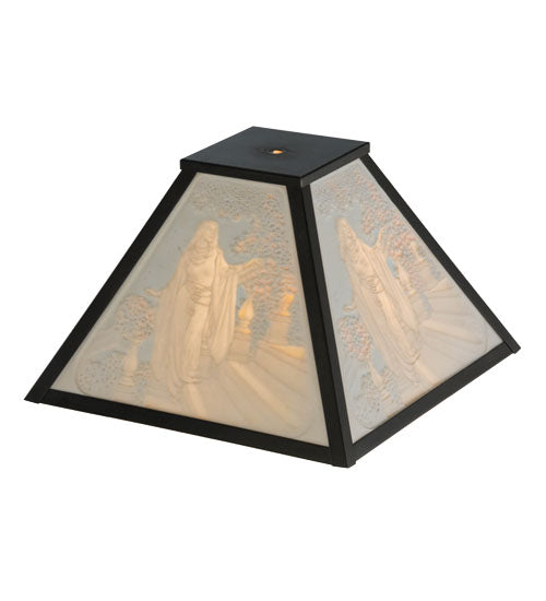 Meyda Tiffany Lighting 37455 Maxfield Parrish Cinderella"" Shade Lamp Shade Black