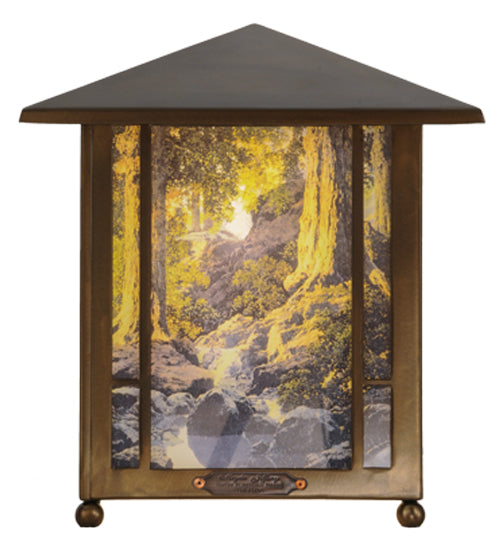 Meyda Tiffany Lighting 37476 Maxfield Parrish One Light Accent Lamp Lamp Bronze / Dark