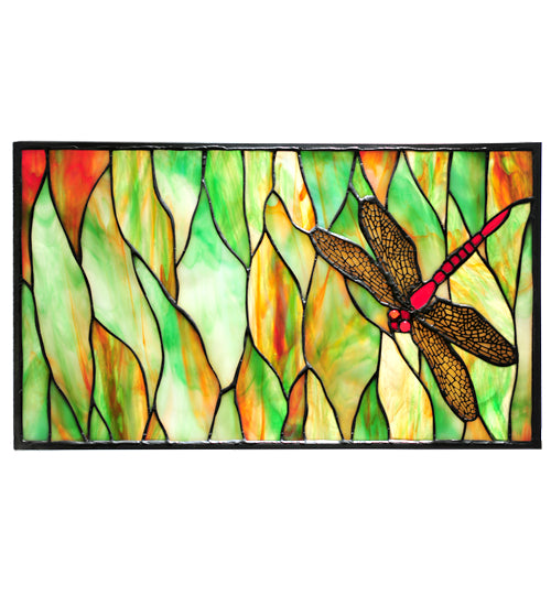 Meyda Tiffany Lighting 37511 Tiffany Dragonfly Window Mirror Bronze / Dark