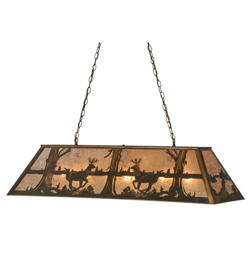 Meyda Tiffany Deer At Lake 37647 Pendant Light - Antique Copper