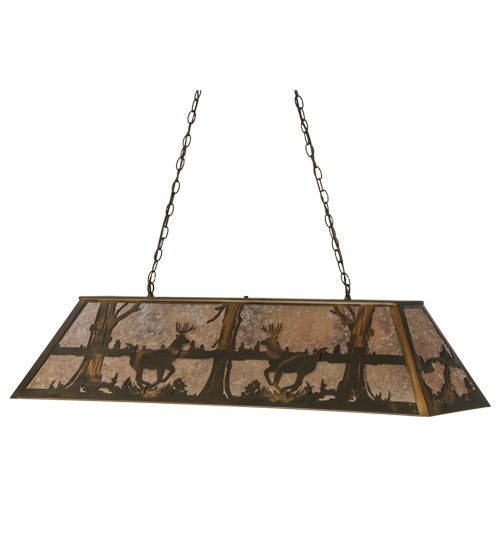 Meyda Tiffany Deer At Lake 37647 Pendant Light - Antique Copper