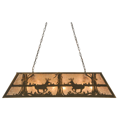 Meyda Tiffany Deer At Lake 37647 Pendant Light - Antique Copper