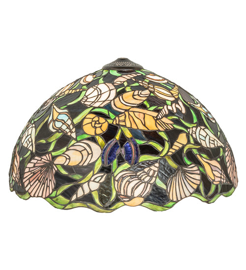 Meyda Tiffany Lighting 37656 Seashell Shade Lamp Shade Multicolored