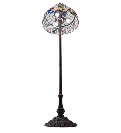 Meyda Tiffany Lighting 37718 Rose Vine Three Light Floor Lamp Lamp Bronze / Dark