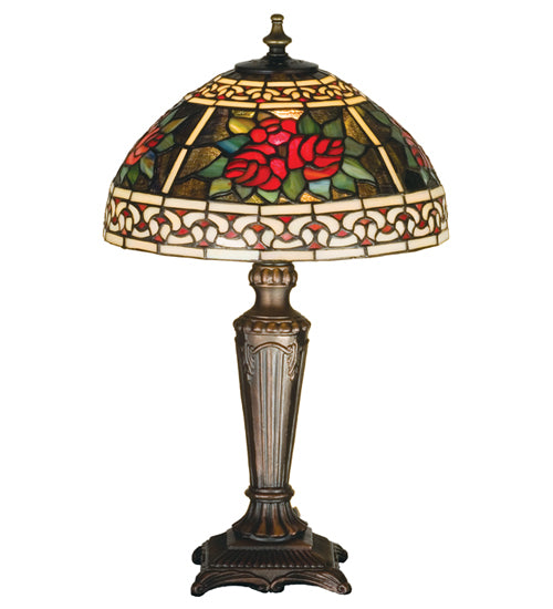 Meyda Tiffany Lighting 37790 Roses & Scrolls One Light Accent Lamp Lamp Bronze / Dark