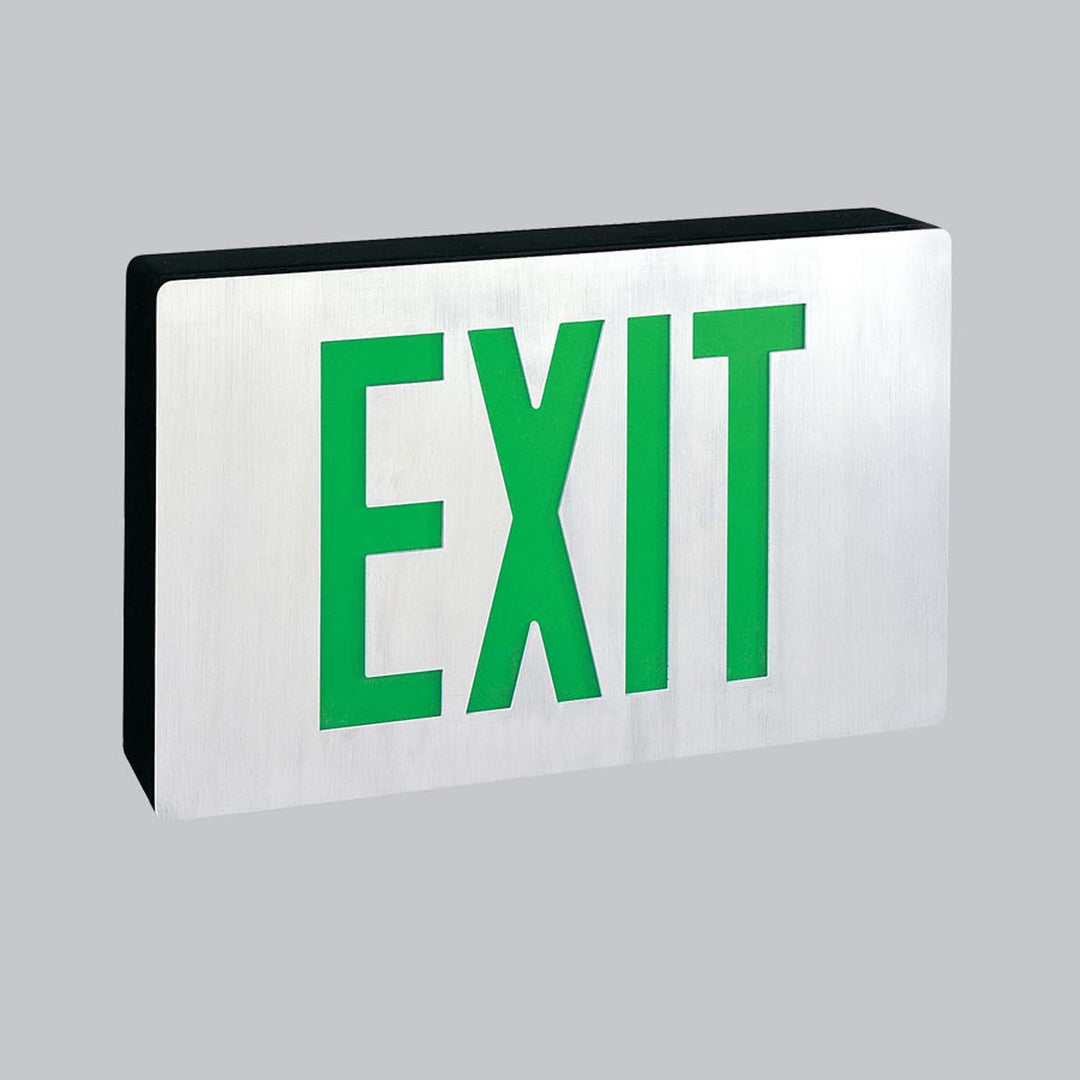 Nora Lighting NX-615-LED/G  Exit & Emergency Utility Light Green/Black