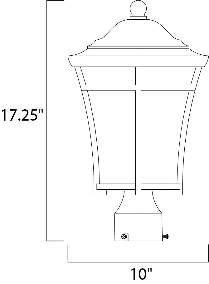 Maxim Lighting 3800LACO  Balboa Dc Outdoor Copper Oxide